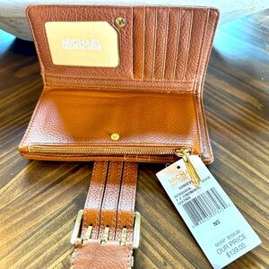 Michael Kors Brown Leather Wallet (NEW) with tags
